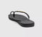 Womens Havaianas Slim Metal Crystal Logo Flip Flops Black