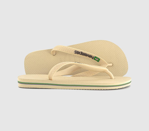 Womens Havaianas Brasil Logo Flip Flops F Buttercream