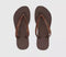 Womens Havaianas Slim Glitter II Flip Flops Dark Brown