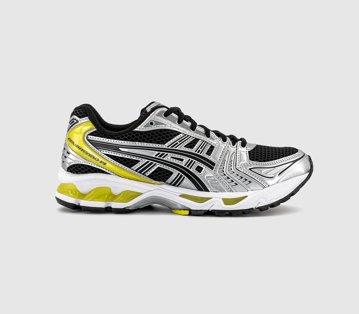 ASICS Gel-Kayano 14 Trainers Black Lemon Spark