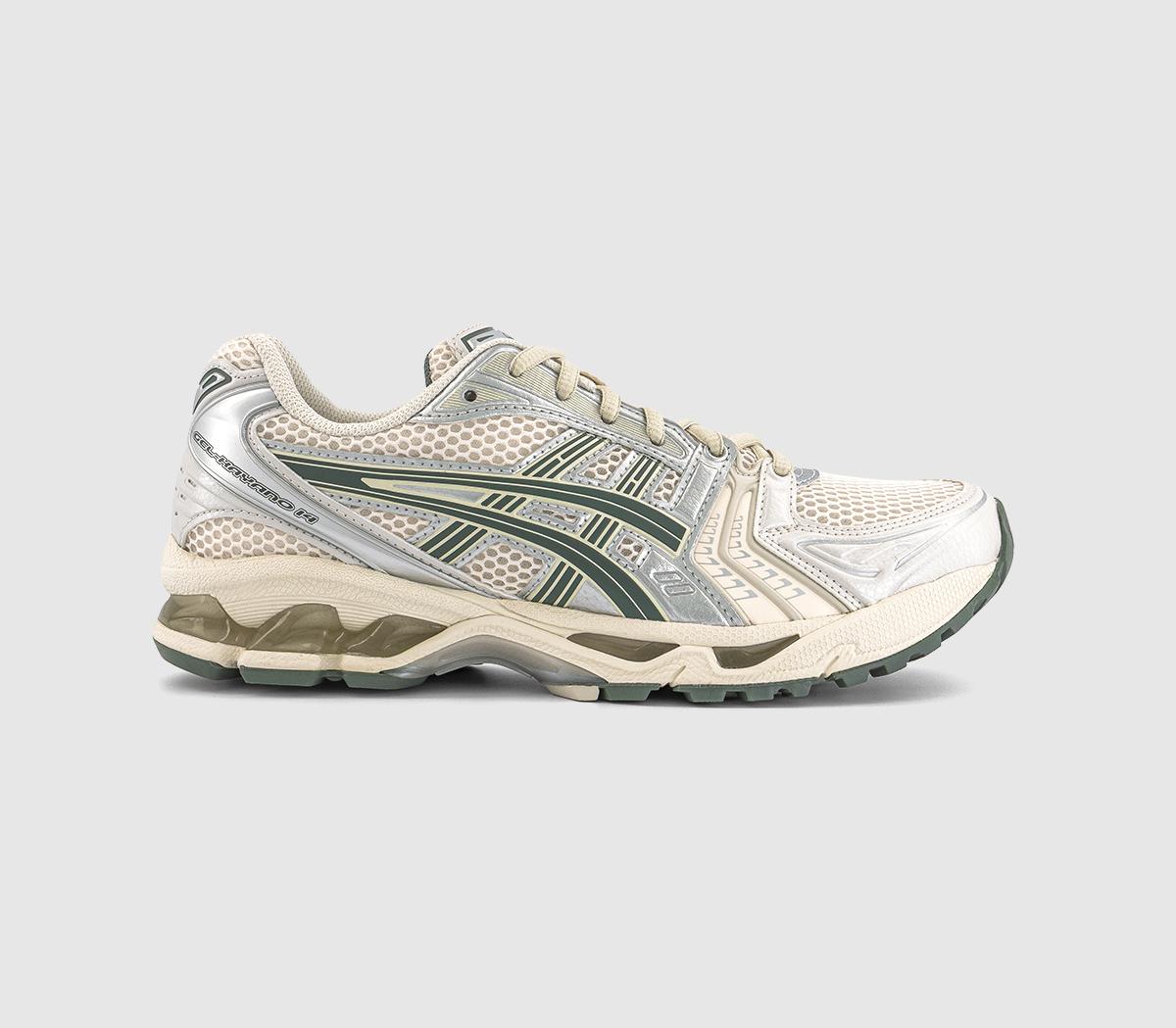  Asics Gelkayano 14 Trainers Birch Dark Pewter Uk Size 5