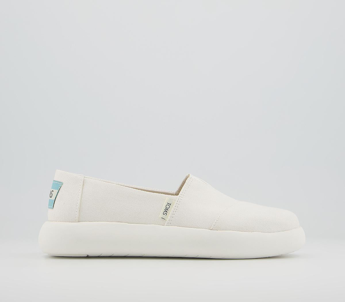 Womens Toms Alpargata Mallow White Uk Size 3