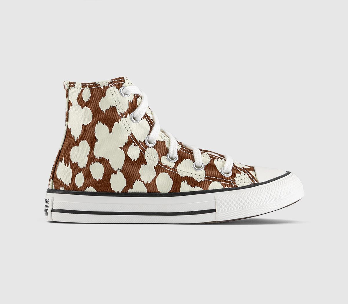 Converse All Star Eva Lift Hi Youth Trainers Unearthed Egret Vintage White