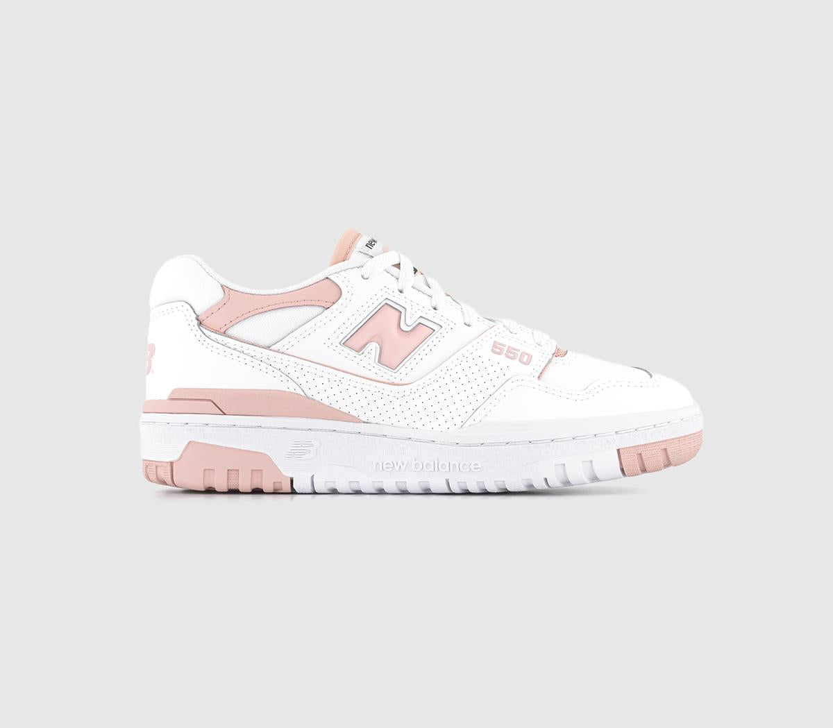 Odd sizes - New Balance BB550 White Pink White Uk Sizes Right 6/Left 5