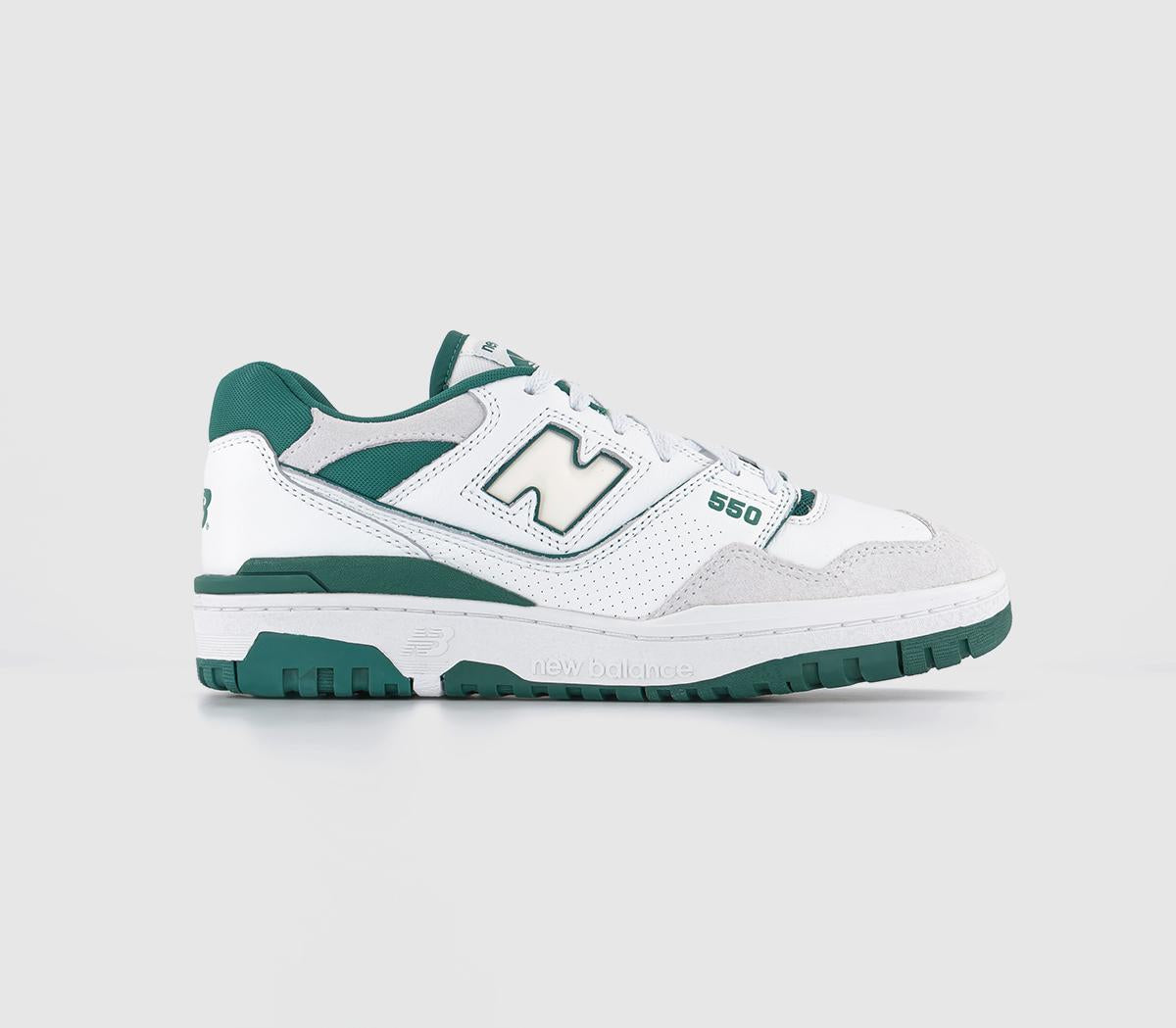 Odd Sizes - New Balance BB550 White Teal OffWhite - UK Sizes Right 6.5/Left 7