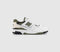 Odd sizes - New Balance BB550 White Black Khaki Uk Sizes Right 5/Left 6