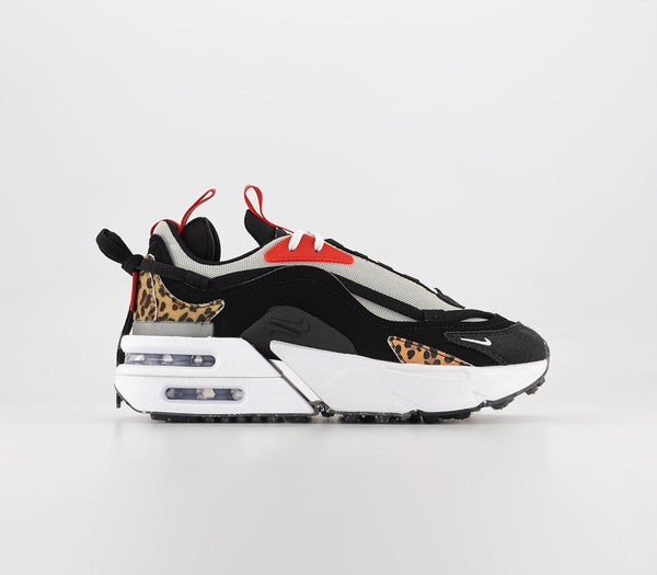 Odd Sizes - Nike Air Max Furyosa Black Black Light Bone Habanero Red - UK Sizes Right 6/Left 7