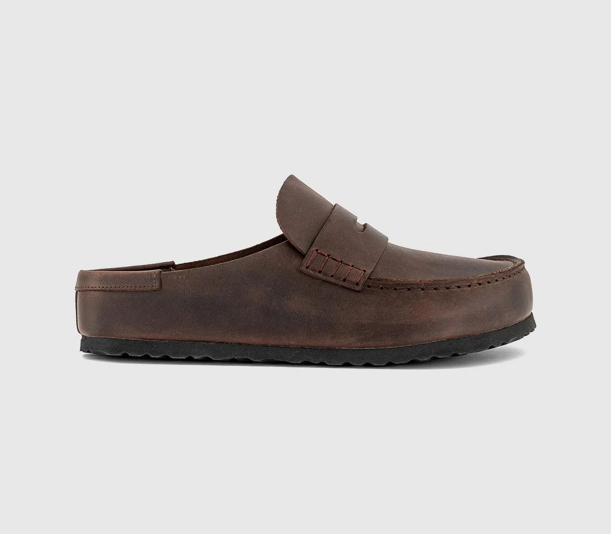 Mens BIRKENSTOCK Naples Wrapped Loafers Habanna Leather UK Size 10.5 EU45