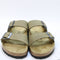 Mens BIRKENSTOCK Arizona Two Strap Sandals Faded Khaki Oiled Leather UK Size 7 EU40