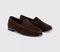 Womens G.H Bass & Co Weejun Penny Loafers Chocolate Suede