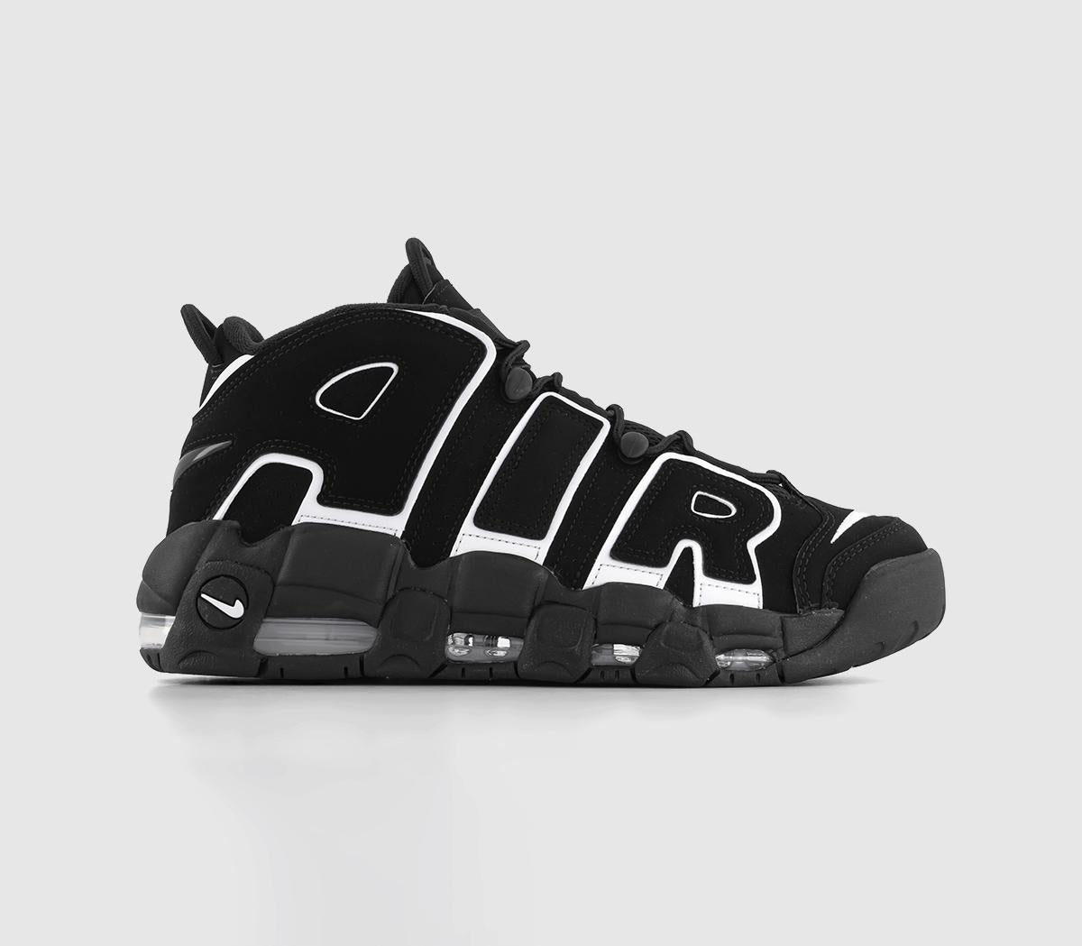 Odd Sizes - Mens Nike Nike Air More Uptempo Black White Black - UK Sizes Right 10/Left 9