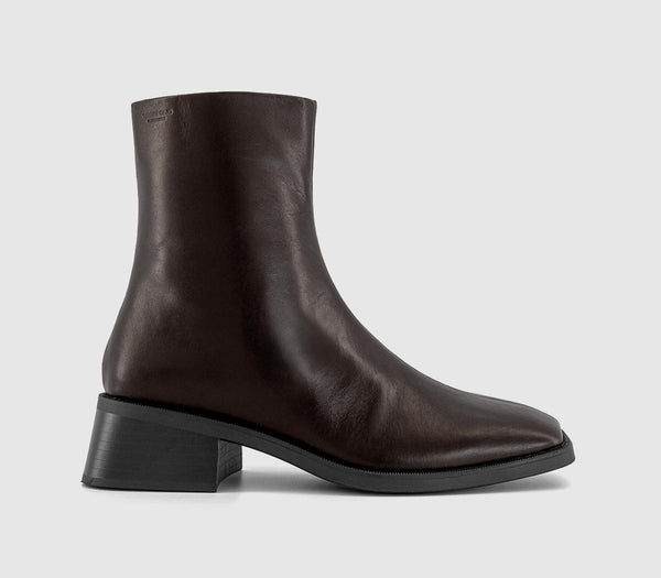 Womens Vagabond Shoemakers Blanca Ankle Boots Chocolate - OFFCUTS SHOES by OFFICE