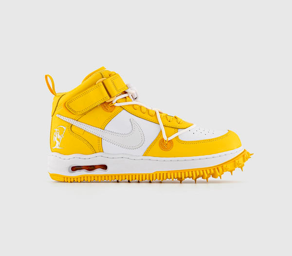  Nike Air Force 1 Mid White White Varsity Maize Uk Size 4.5