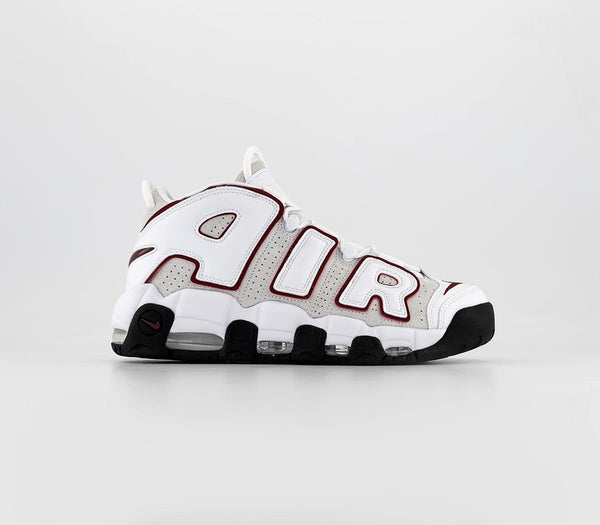 Odd Sizes -  Nike Air More Uptempo 96 White Team Red Summit White Best Grey - UK Sizes Right 8/Left 9