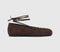 Womens ALOHAS Bumi Ballet Flats Chocolate Brown Suede UK Size 5