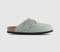 Womens Birkenstock Boston Big Buckle Clogs Pure Sage Uk Size 5