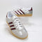 Odd sizes - adidas Gazelle Indoor Trainers Silver Metallic Shadow Red Gum UK Sizes Right 6/Left 5.5