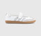 adidas Samba Jane Ballet Trainers White Silver Metallic Gum UK Size 5