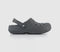 Odd Sizes - Womens Crocs Classic Lined Croc Slate Grey Smoke - UK Sizes Right 5/Left 6