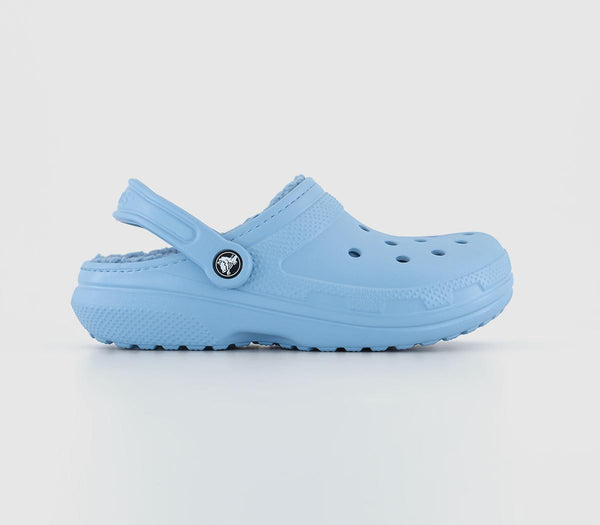 Odd Sizes - Womens Crocs Classic Lined Crocs Blue Calcite - UK Sizes Right 6/Left 5