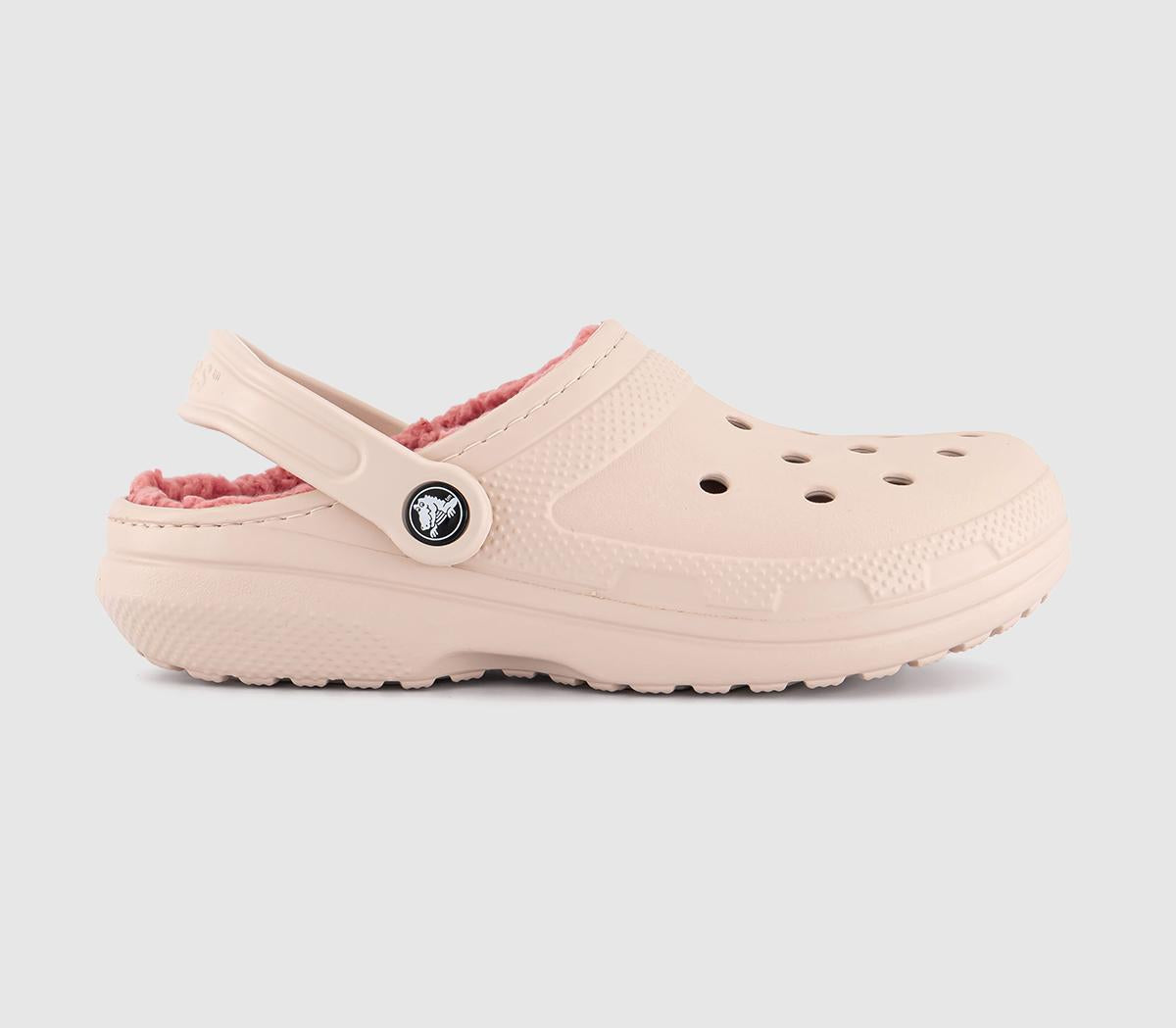 Womens Crocs Classic Lined Clogs Quartz