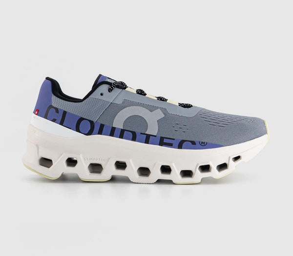 On Running Cloudmonster Trainers Mist Blueberry