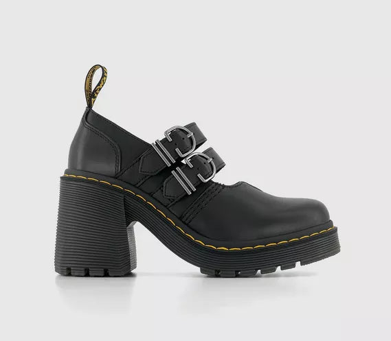 Womens Dr. Martens Eviee Black Sendal