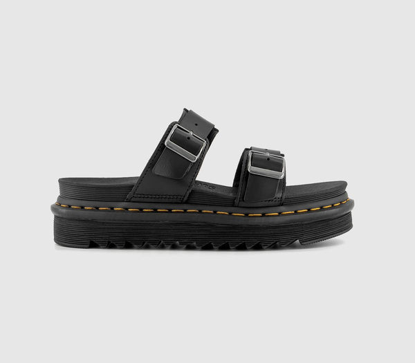 Odd Sizes - Womens Dr. Martens Myles Sandals Black Brando - UK Sizes Right 6.5/Left 6