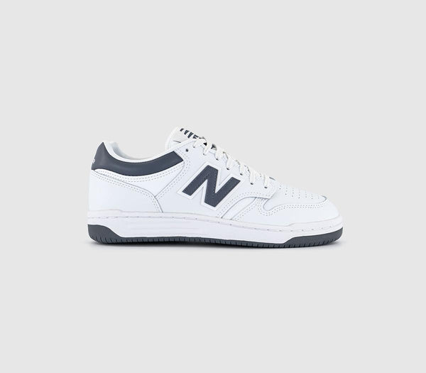 New Balance BB480 Trainers White Dark Grey