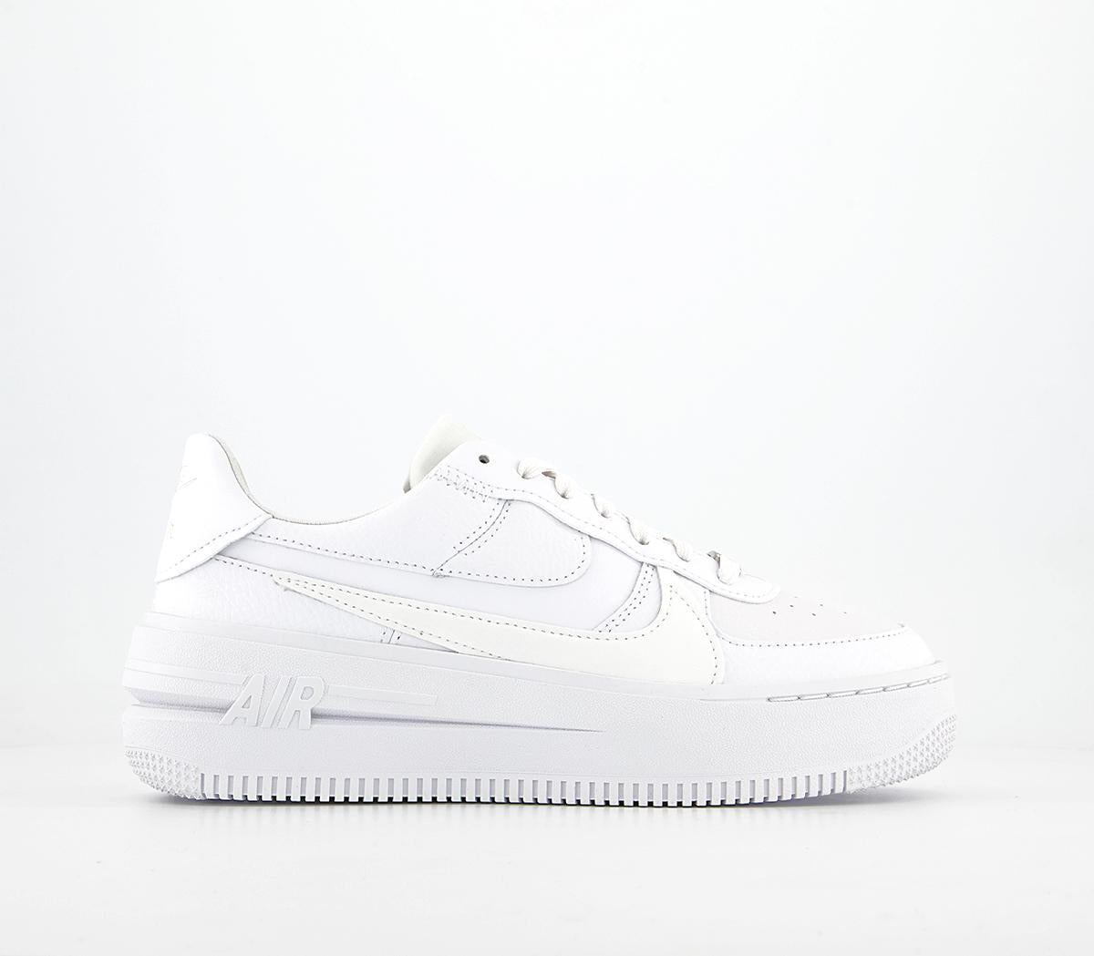 Odd Sizes - Nike Air Force 1 Plt.af.orm White Summit White - UK Sizes Right 5.5/Left 6