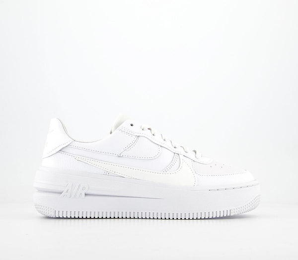 Odd Sizes - Nike Air Force 1 Plt.af.orm White Summit White - UK Sizes Right 5.5/Left 6