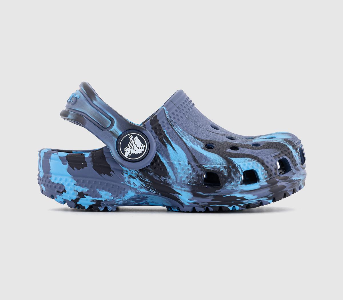 Kids Crocs Classic Infant Clog T Navy Multi