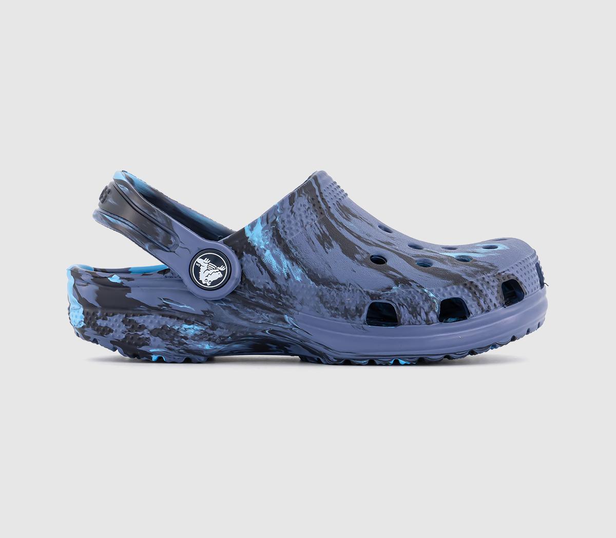 Kids Crocs Classic Clogs Navy Multi