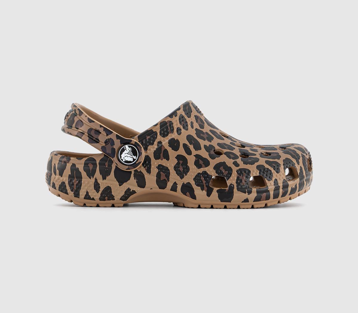 Womens Crocs Classic Clog K Sepia Leopard