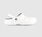 Odd Sizes - Mens Crocs Classic Lined Clogs White Grey - UK Sizes Right 10/Left 9