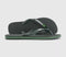 Womens Havaianas Brasil Logo Flip Flop Green Olive UK Size 4 to 5 EU37/38