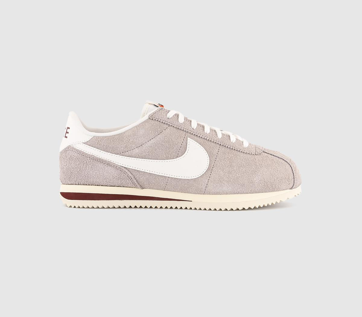 Nike Cortez Trainers College Grey Sail Dark Team Red UK Size 5.5
