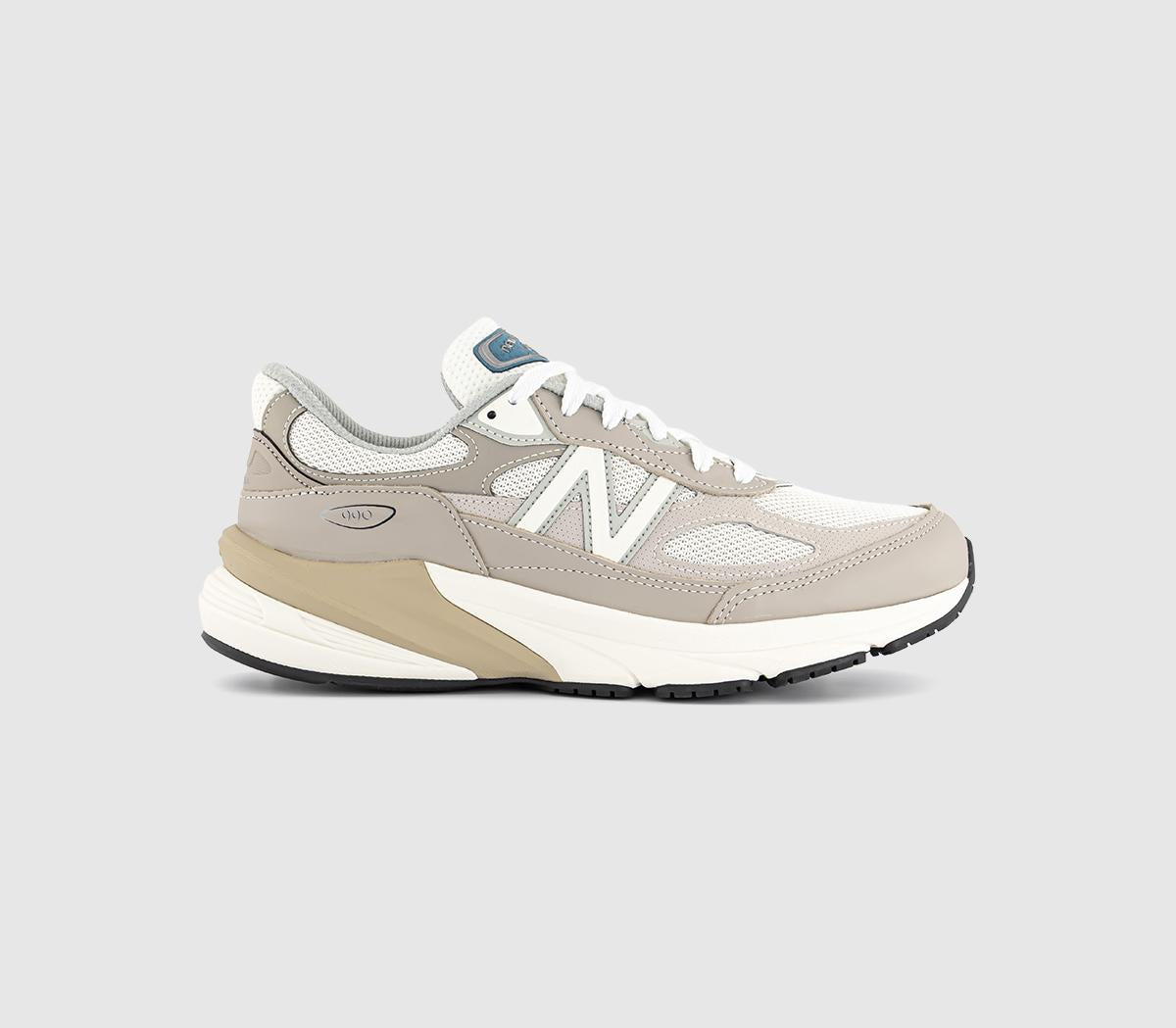 New Balance 990V6 Made in USA Trainers Beige White Brown