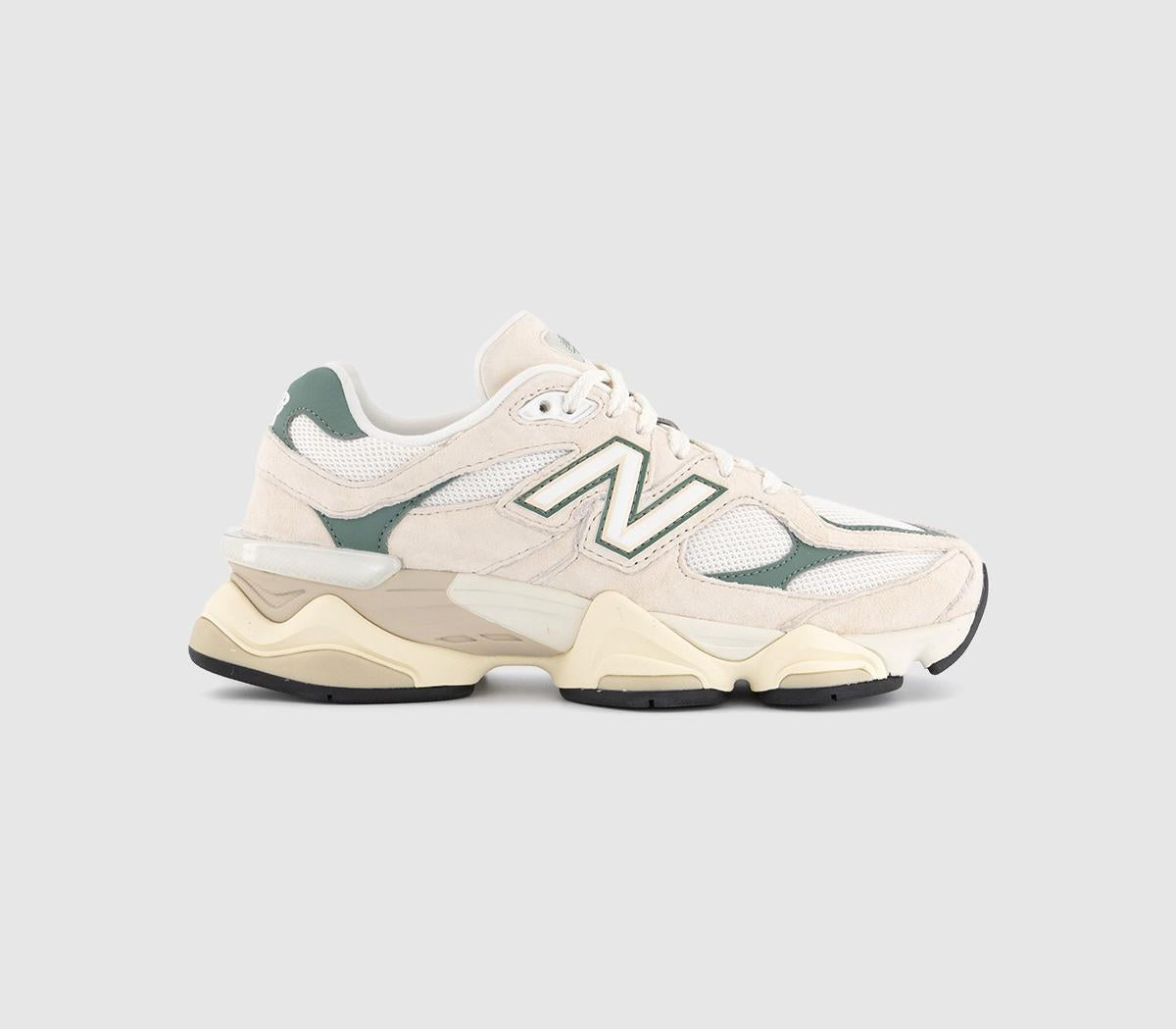  New Balance 9060 Trainers Linen Dark Juniper Uk Size 6.5