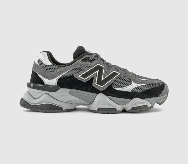 Mens New Balance 9060 Trainers Black Grey Grey Uk Size 6.5