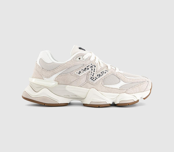 Odd Sizes -  New Balance 9060 Trainers Moonbeam Sea Salt Black Asp - UK Sizes Right 5/Left 6