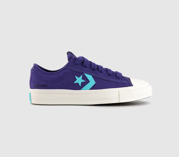 Converse Star Player 76 Court Purple Egret Triple Cyan