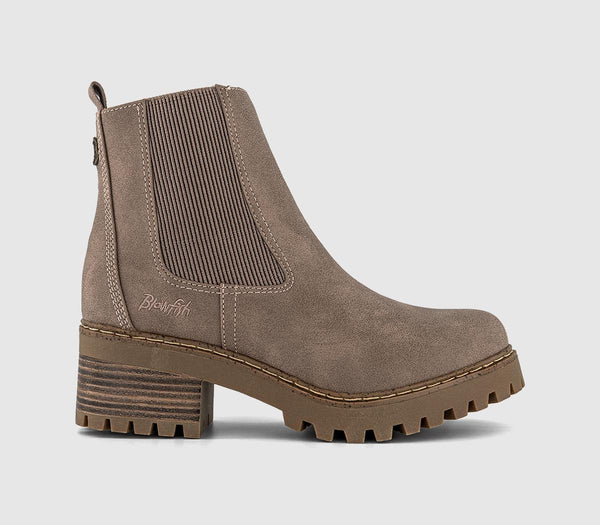 Womens Blowfish Malibu Leven Chelsea Boots Taupe - OFFCUTS SHOES by OFFICE