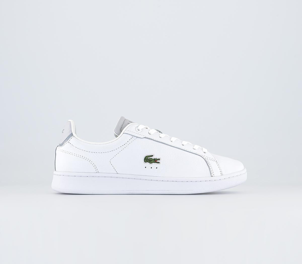 Odd Sizes - Lacoste Carnaby Pro White Light Grey - UK Sizes Right 9/Left 8