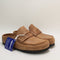 Womens BIRKENSTOCK Naples Wrapped Clogs Cognac Leather UK Size 5.5 EU39