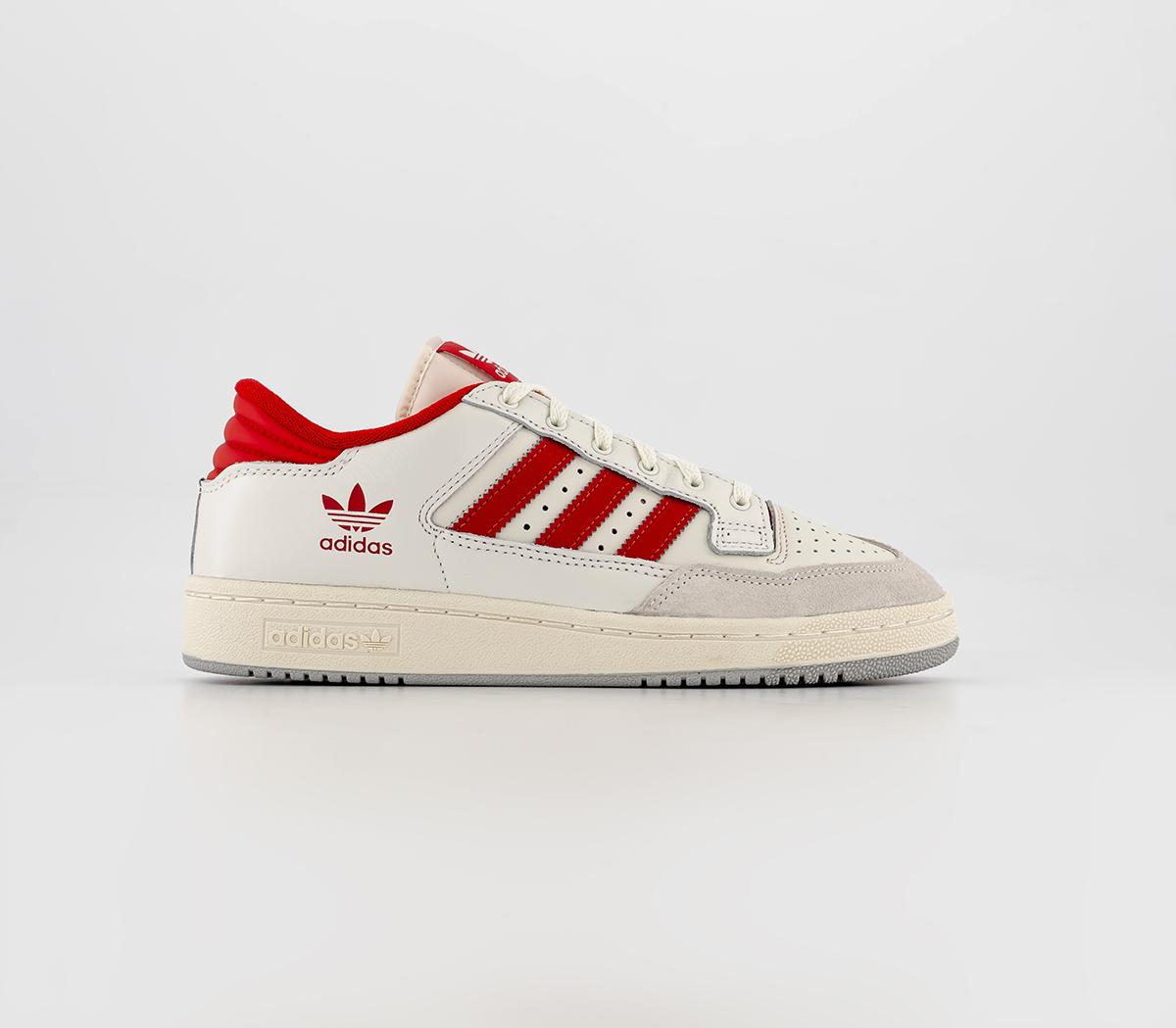 adidas Centennial 85 Lo Cloud White Scarlet Cream White Uk Size 8.5