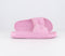 Odd Sizes - Womens Juicy Couture Breanna Debossed Sliders Baby Pink - UK Sizes Right 5/Left 6