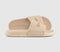 Womens Juicy Couture Breanna Debossed Sliders Brazilian Sand