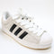 adidas Superstar St Trainers Crystal White Black Gum UK Size 10.5