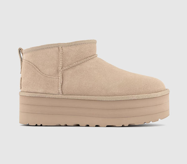 Odd Sizes - Womens UGG Classic Ultra Mini Platform Sand - UK Sizes Right 4/Left 3